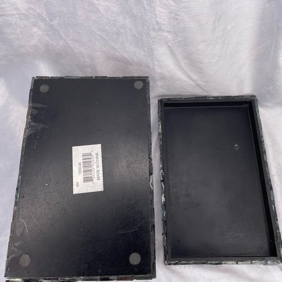 Vintage IMAX Orchid Mosaic Boxes - Set of 2 - Picture 9 of 16